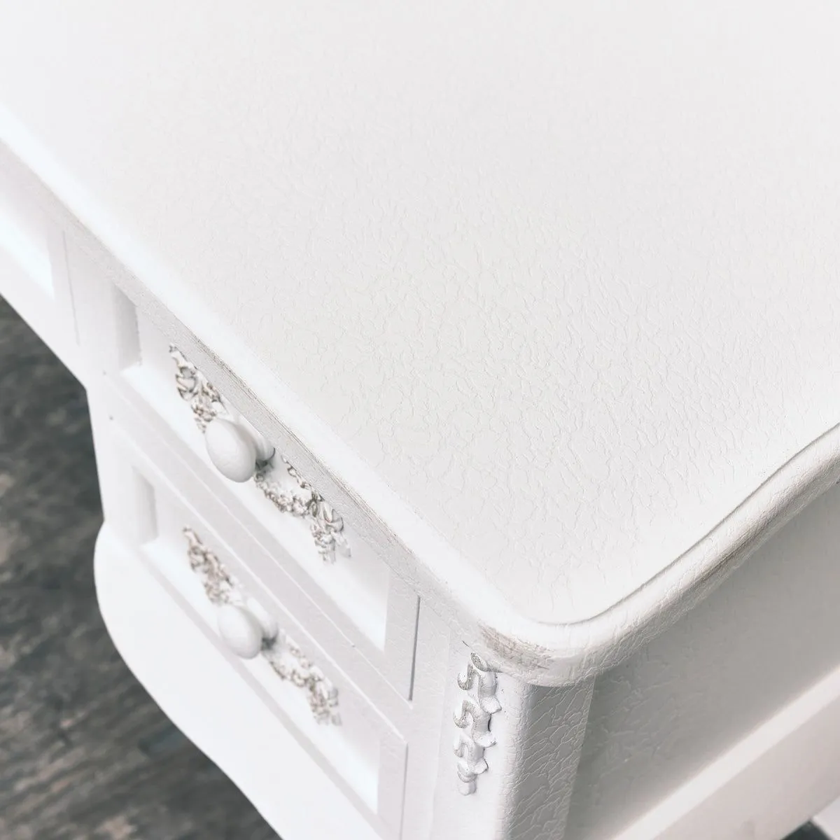 Melody Maison White Dressing Table Desk - Pays Blanc Range 6