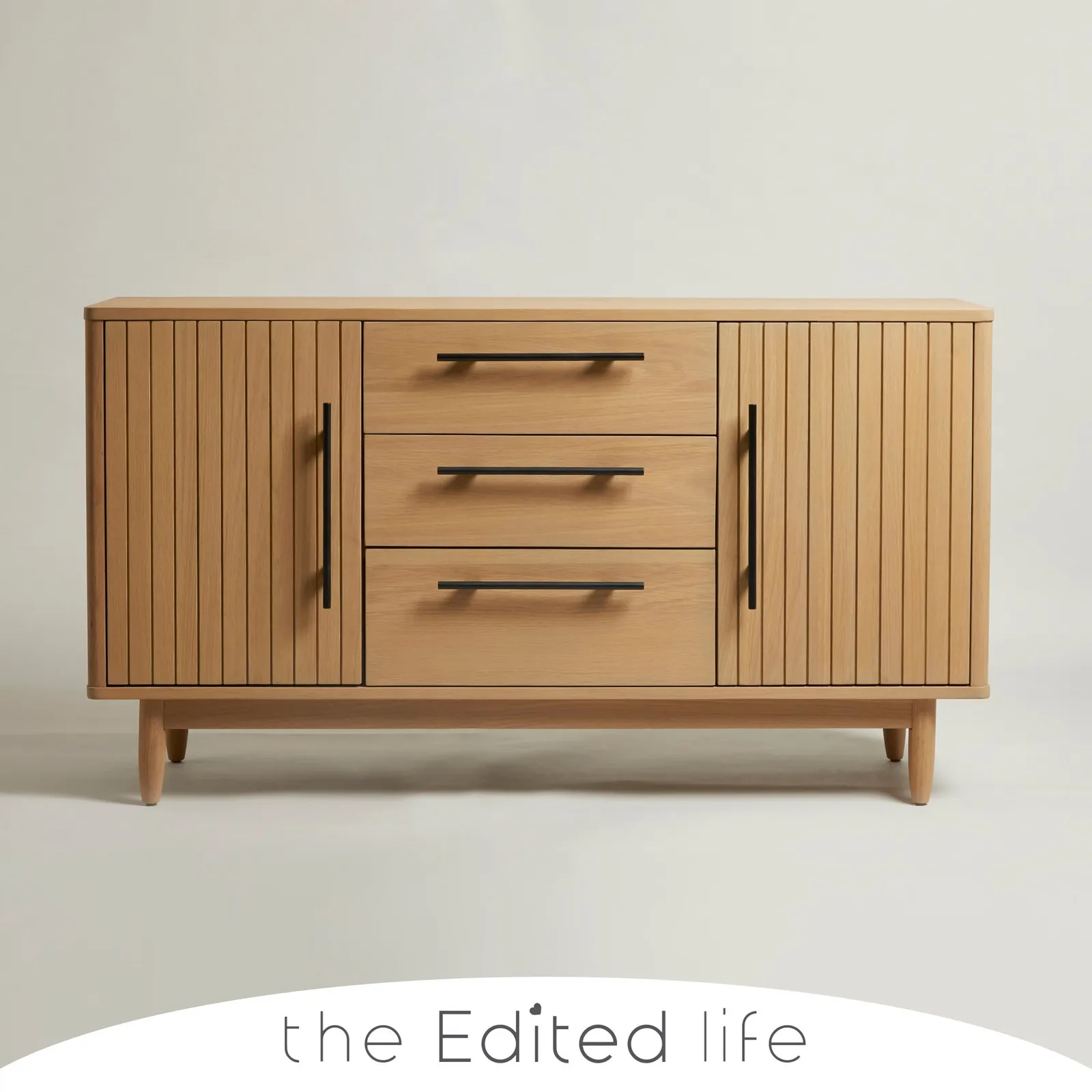 Akina Oak Large Sideboard Brown