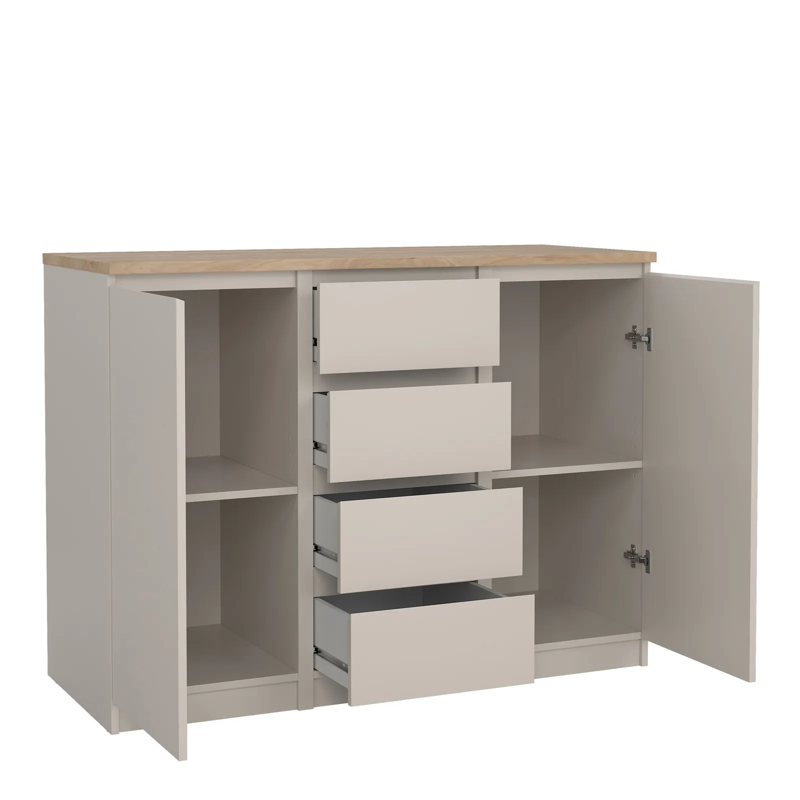 Furniture To Go Naia Sideboard 4 Drawers 2 Doors in Beige 4