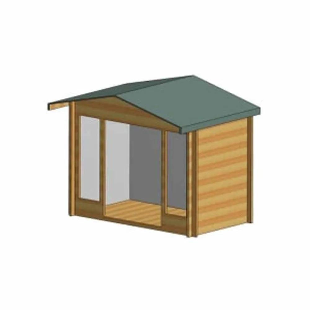 Shires Epping 28 mm Log Cabin 12 x 12 Feet in Light Tan 4
