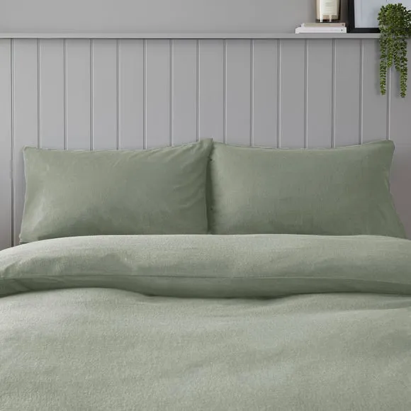 Soft & Cosy 100% Brushed Cotton Kingsize Standard Pillowcase Pair 1