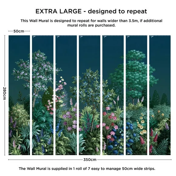 Midnight Garden Wall Mural 4