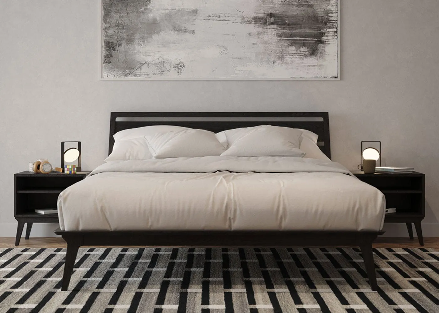 Case Valentine King Size Bed Black Stain 2