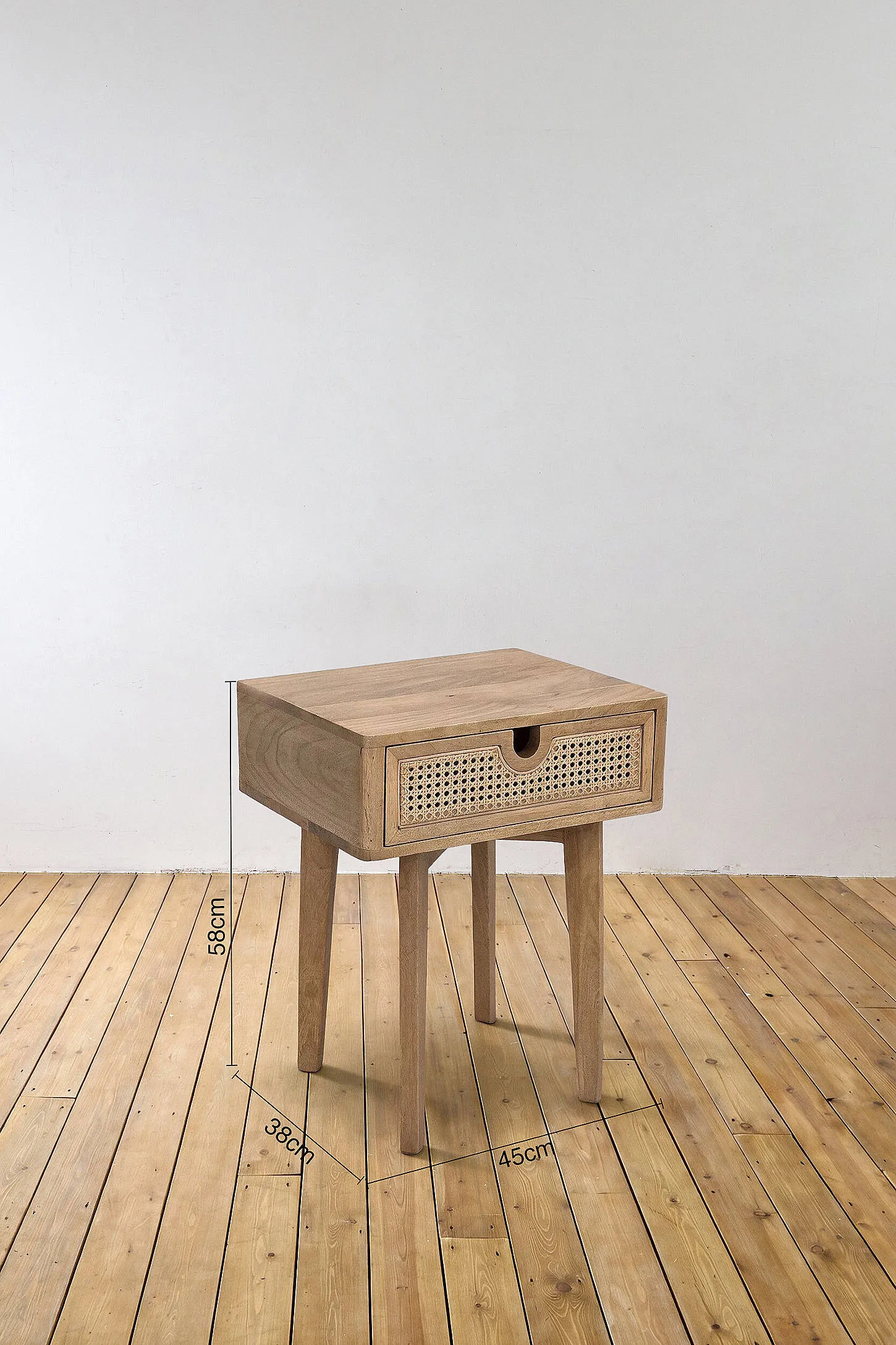 Marte Rattan Nightstand - Neutral ALL 4