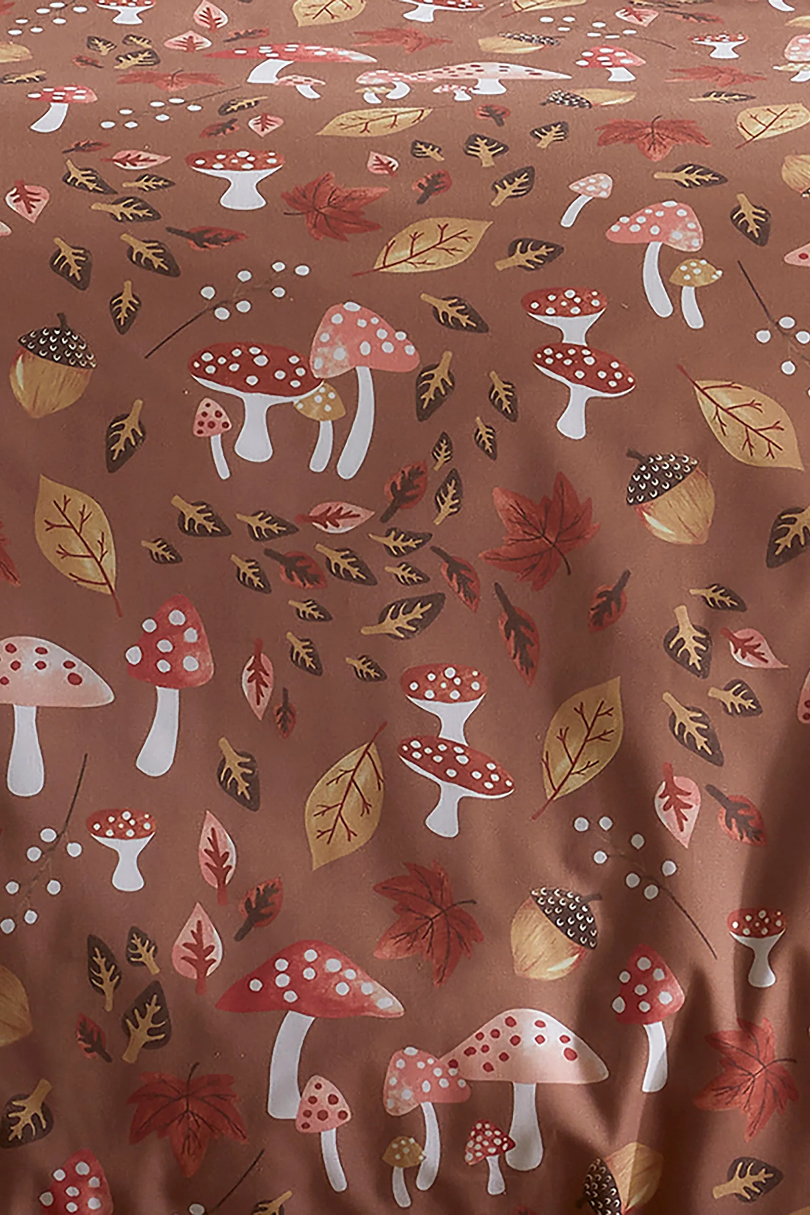 Fusion 'Woodland Dreams' Autumnal Print Reversible Duvet Cover Set in Natural 3