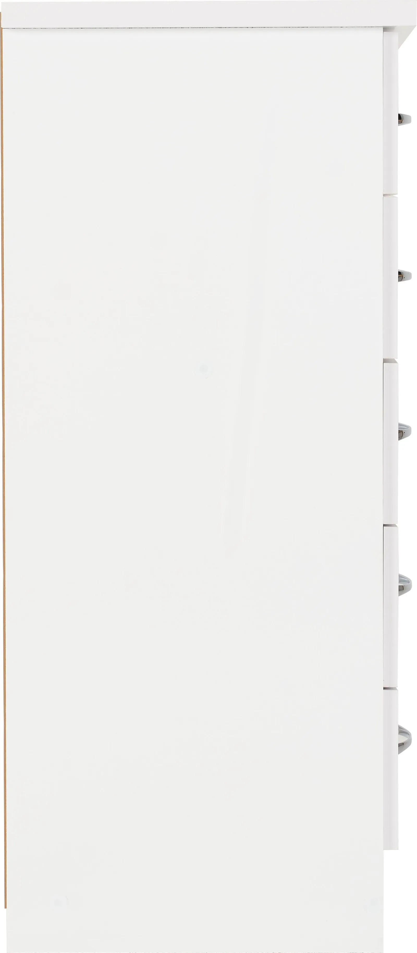 Seconique Nevada 5 Drawer Narrow Chest in White 5