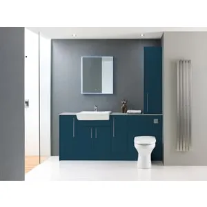 Duarti By Calypso Cascade 600mm Floor Reaching Full Depth Toilet Unit - Twilight Blue 2