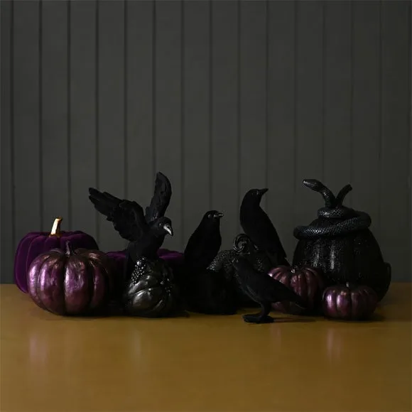 Hocus Pocus Novelties Flocked Crow 5