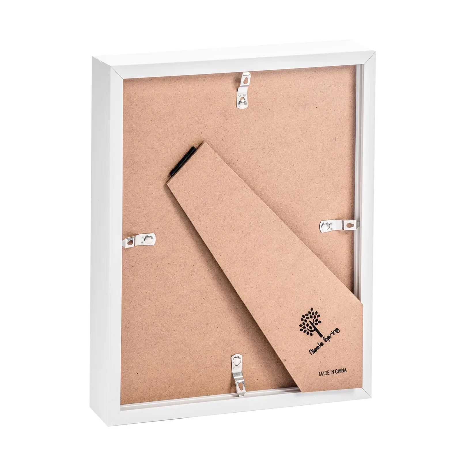 Nicola Spring White 8x10" 3D Box Photo Frames with White Spacer - x2 5