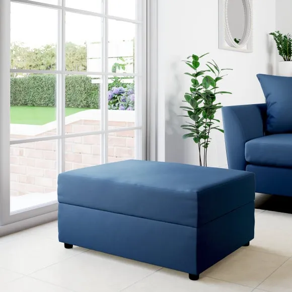Rectangle Opulent Velvet Storage Footstool 2