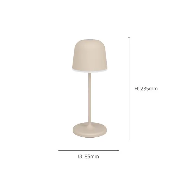 EGLO Mannera Touch Dimmable LED Outdoor Table Lamp 4