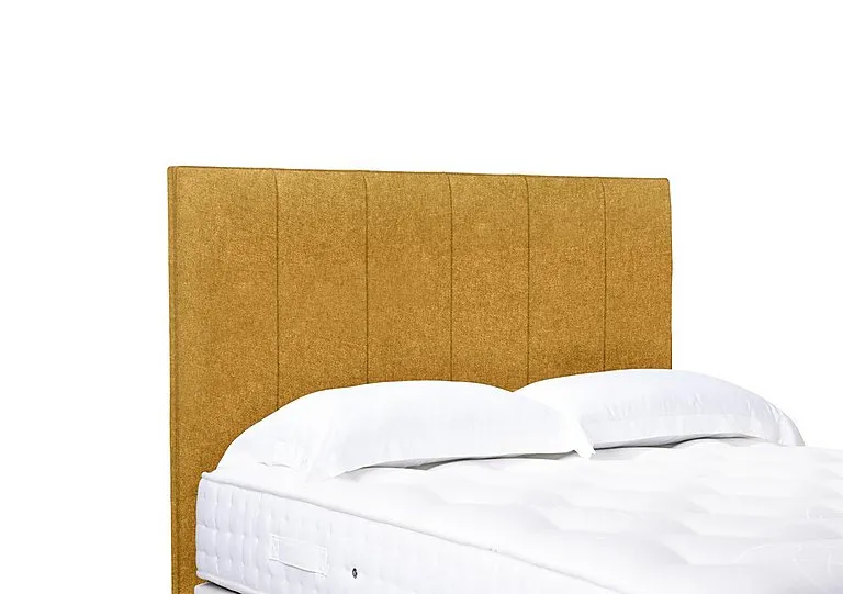 Artisan Collection Heyman High Floor Standing Headboard - Single - Tweed Mustard
