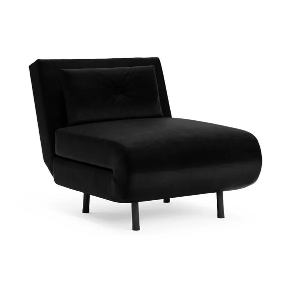 Phoebe Velvet Single Chair Bed 6