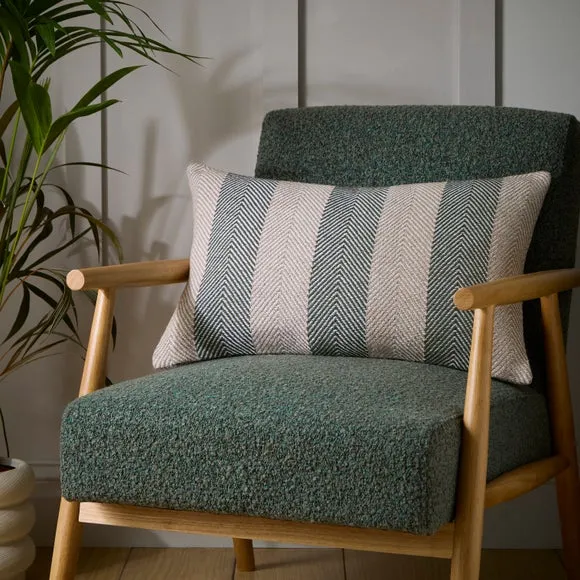 Jenson Herringbone Stripe Rectangle Cushion