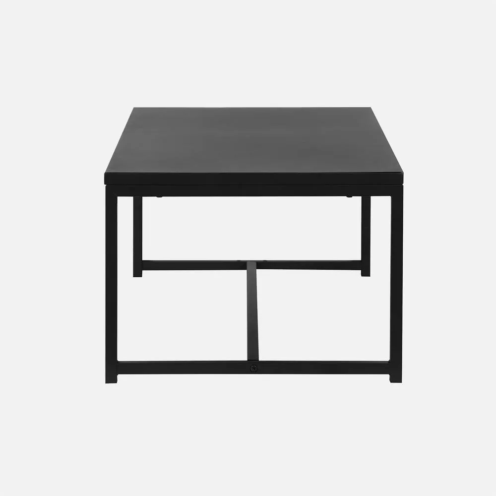 sweeek Metal Coffee Table With Metal Legs in Black 3