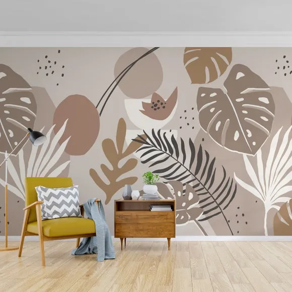 Tropical Abstract Wall Mural 3