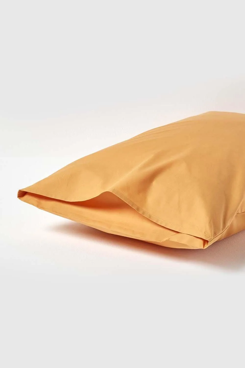 Homescapes Egyptian Cotton Housewife Pillowcase 200 TC, King Size in Mustard 3