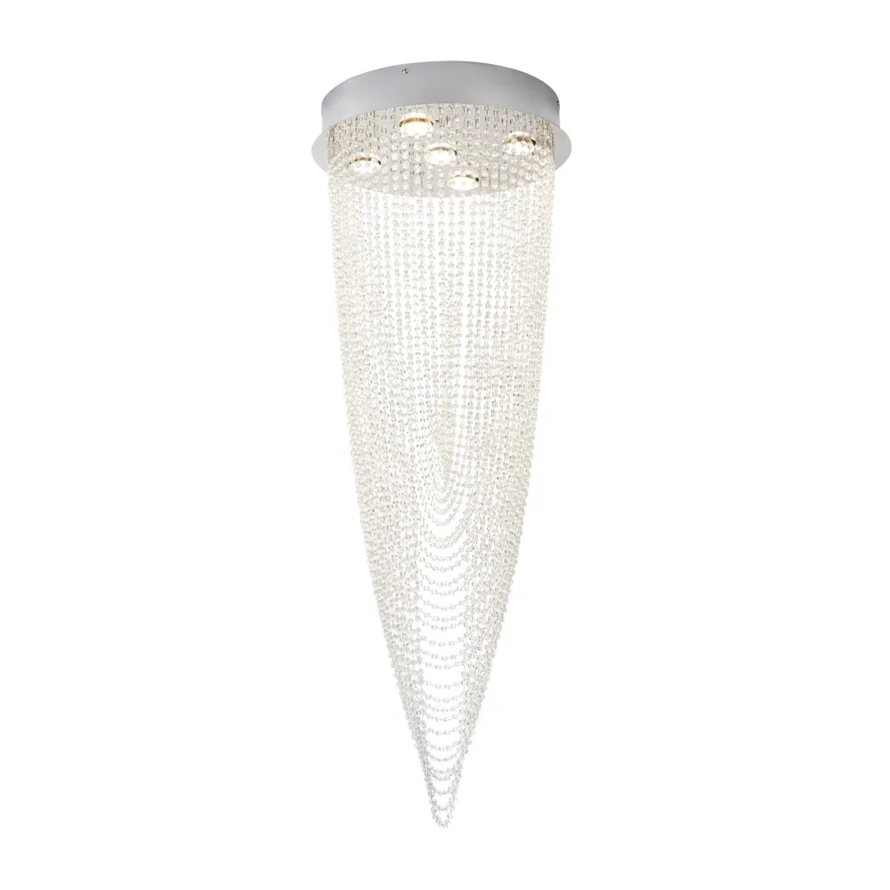 Valerie 5 Light Ceiling Light, Chrome