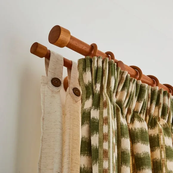 Trinity Double Layer Wood Curtain Pole 2