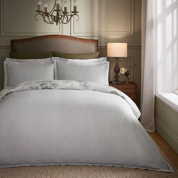 Dorma Glenmore 100% Cotton Sateen Duvet Cover & Pillowcase Set 2