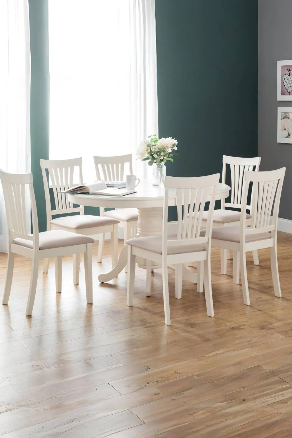 Julian Bowen Stanmore Dining Chair (Set of 2) in Ivory 2