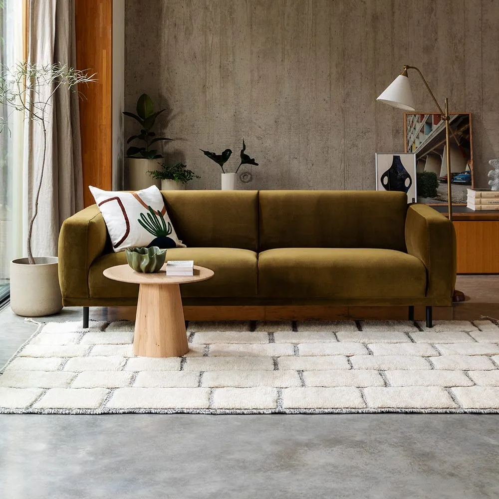 Heal's Harri Footstool Chunky Boucle Ecru 4