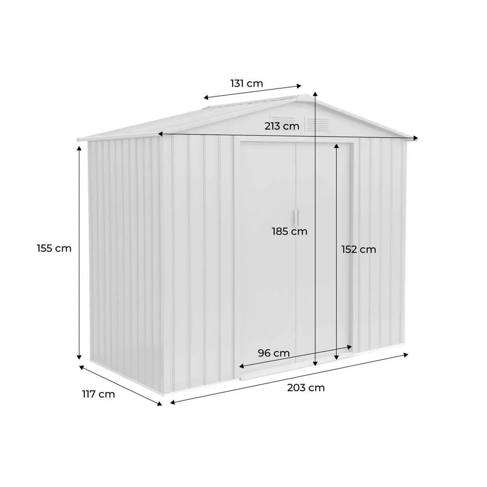 sweeek Garden shelter 2.71m² with anchor kit in Taupe 5
