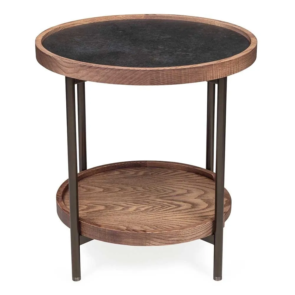 Porada Koster Side Table 50cm Ash Canapa Stained Oxide Black Rock 2