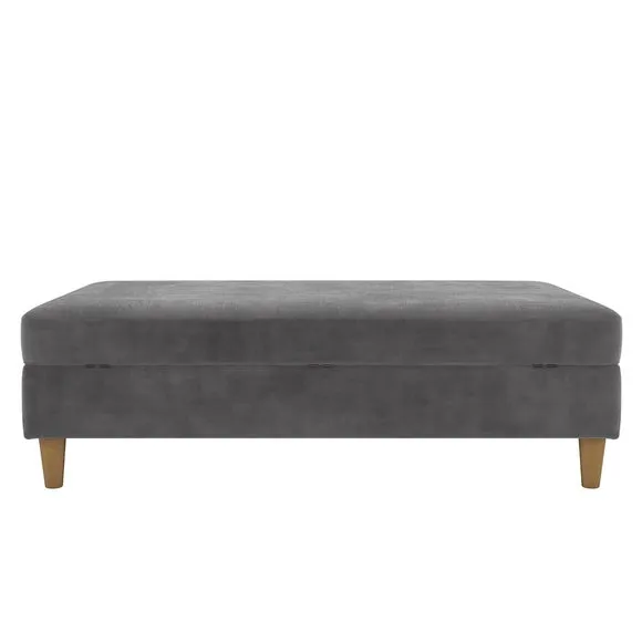 Hartford Chenille Storage Ottoman 5