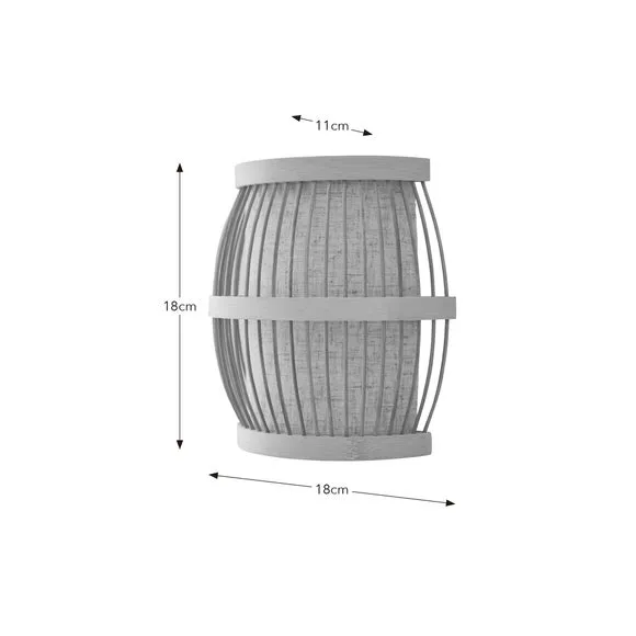 Kiva Boho Bamboo Wall Light 6