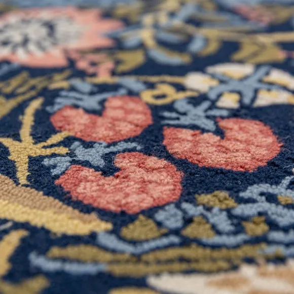 William Morris At Home Strawberry Thief Wool Rug 2