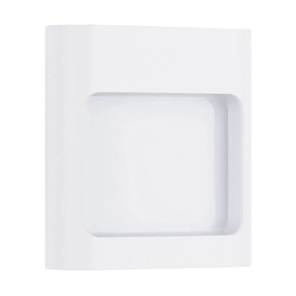 Netlighting Tall Outdoor Flush Wall Lamp Sandy White LED 9W 562lm IP54 3000K
