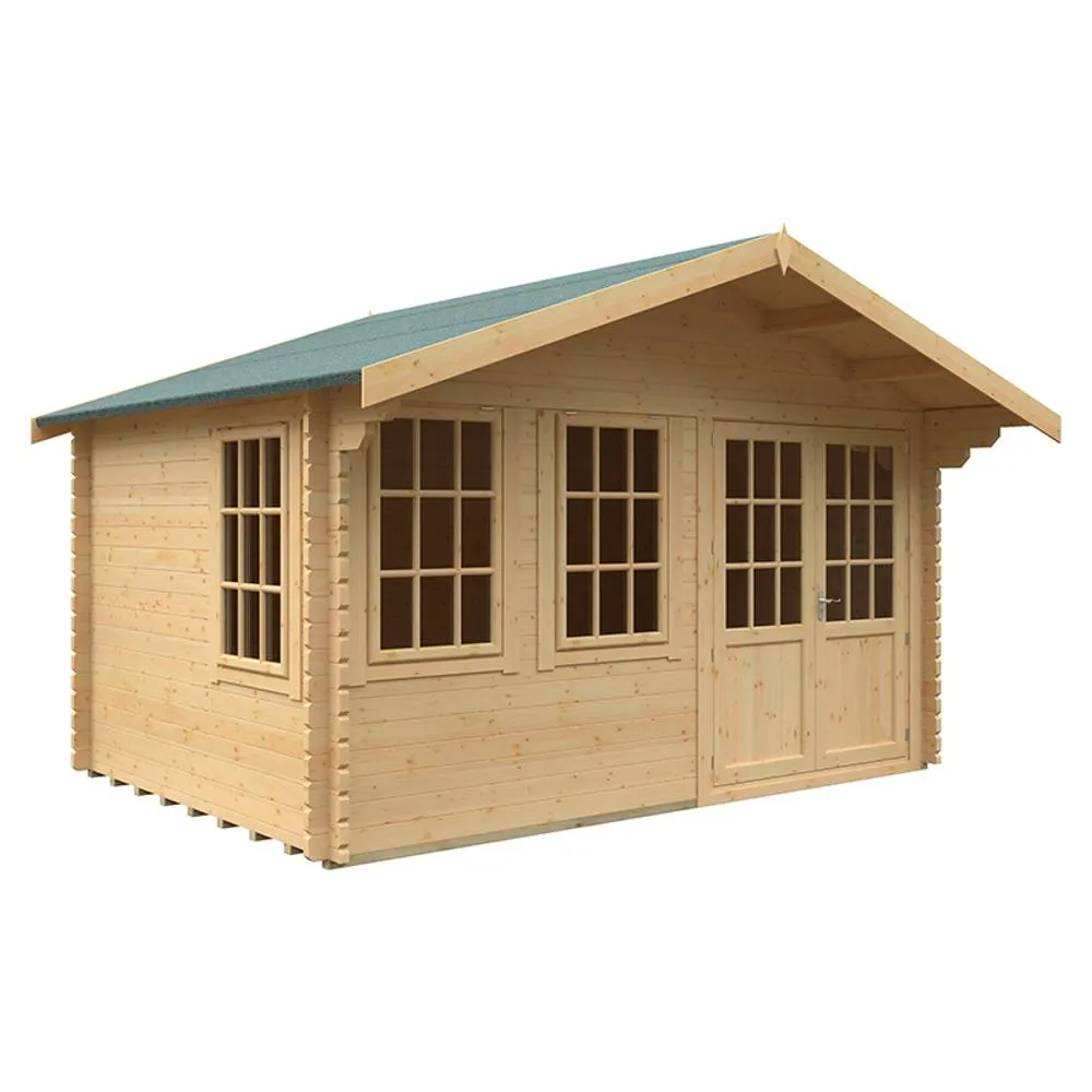 Buttercup Farm 10x14 The Forde 44mm Cabin - L295 x W415 x H282.2 cm in Natural