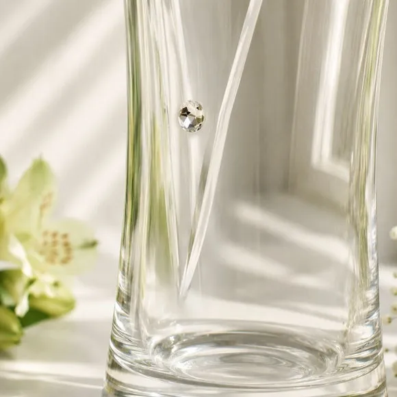 Personalised Hearts Diamond Effect Vase 6