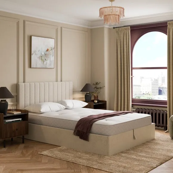 Brandon Chenille Ottoman Bed Frame