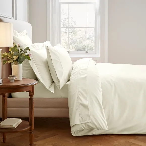 Dorma Crisp & Fresh 400 Thread Count Egyptian Cotton Percale Flat Sheet 2