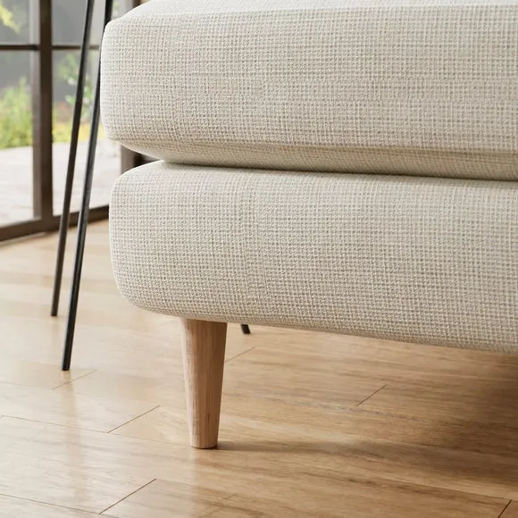 Sven Soft Texture Chenille Large Corner Chaise Sofa 5