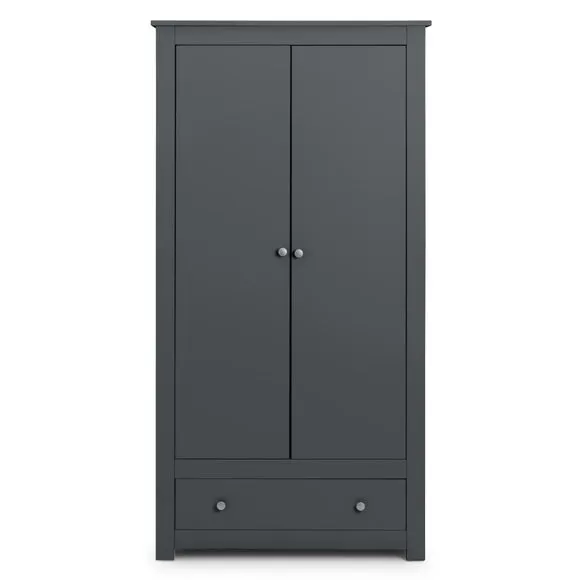 Radley Double Wardrobe, Dark Grey & Pine 4