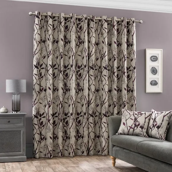 Zen Jacquard Eyelet Curtains 4
