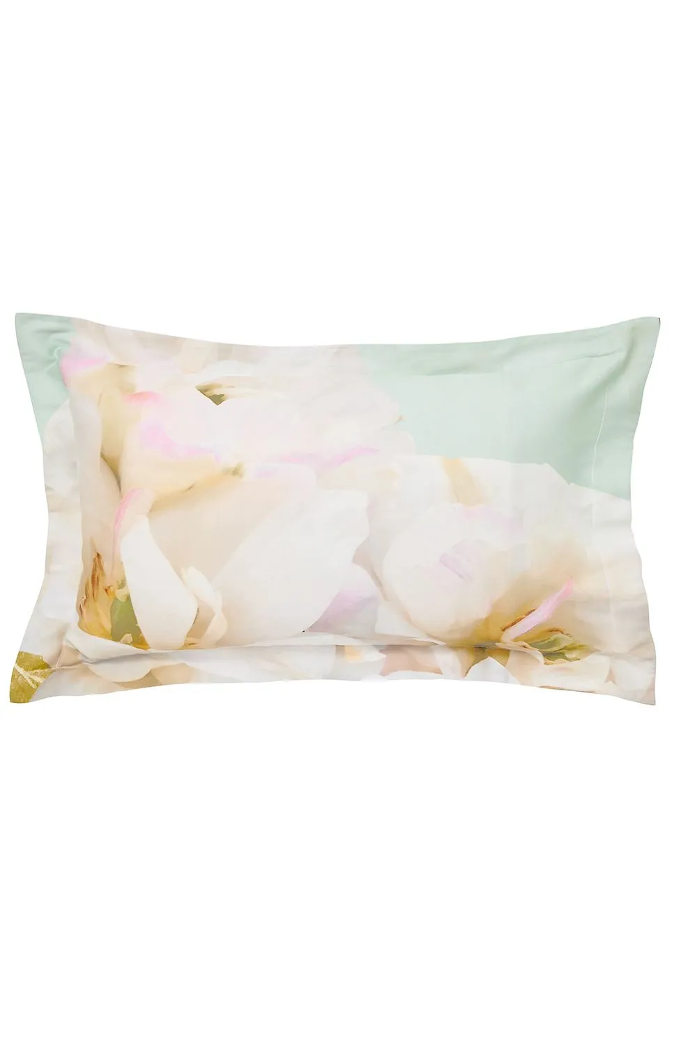 Ted Baker 'Gardenia Floral' Cotton Sateen Duvet Cover Set in Light Green 4