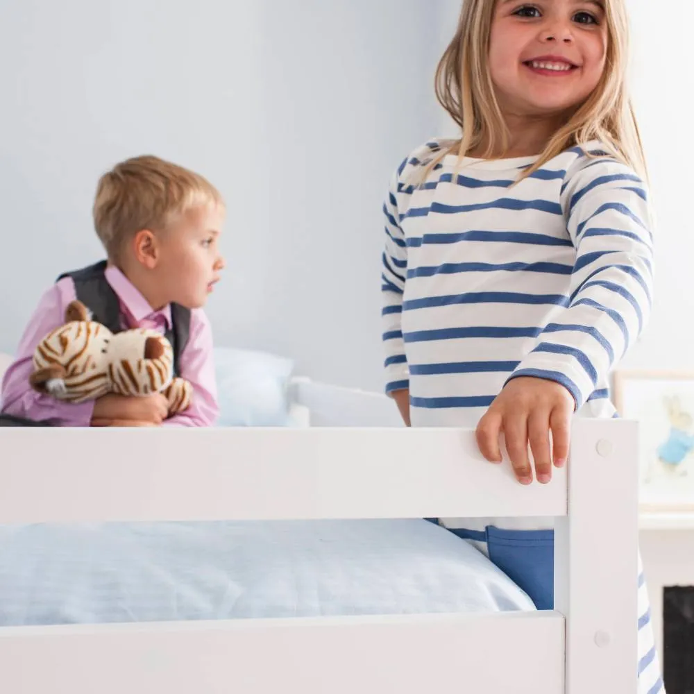Nöa and Nani Jakke Bunk Bed with Straight Ladder in White 2