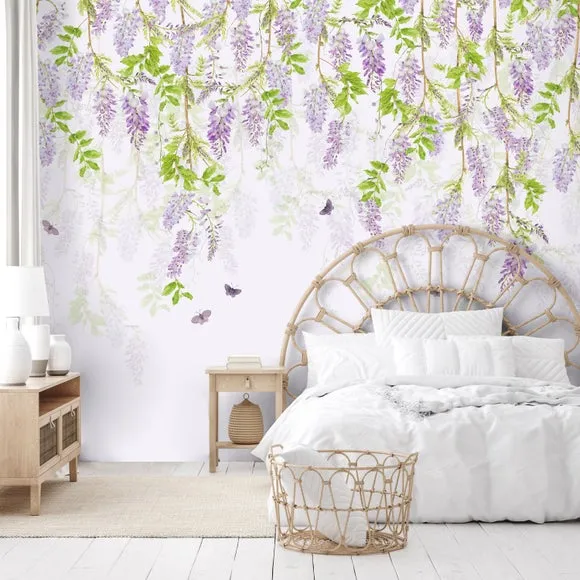 Whispering Wisteria Wall Mural 2