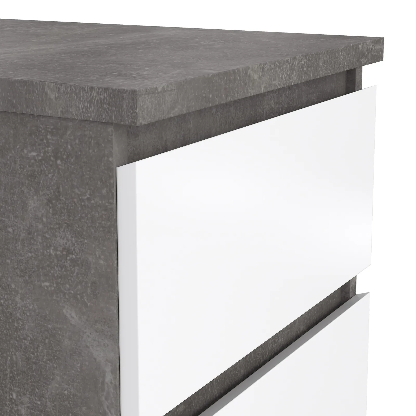 Furniture To Go Naia Bedside 2 Drawers in Grey 6