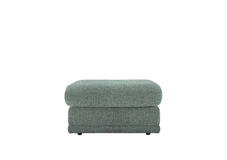 Malvern Fabric Storage Footstool - Dapple Kingfisher