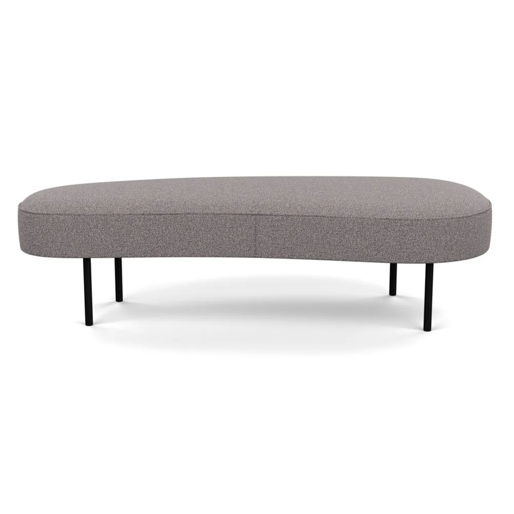 Heal's Isola Large Ottoman Loop Boucle Granite Black Feet