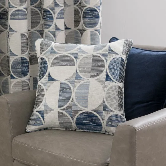 Cai Circle Jacquard Eyelet Curtains 6