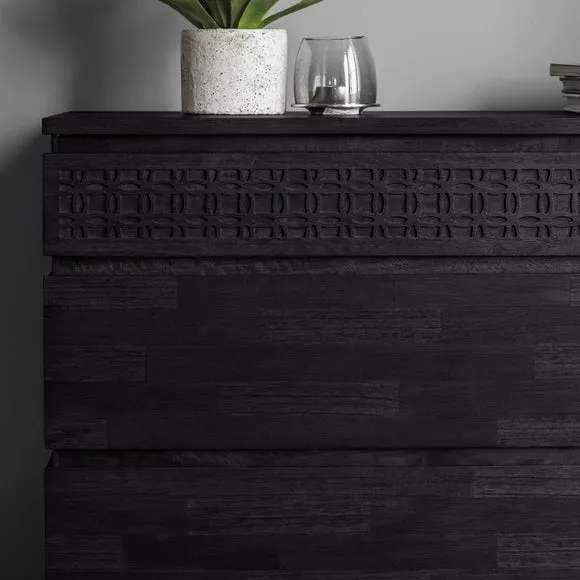 Baytown Boutique 4 Drawer Chest, Black 4