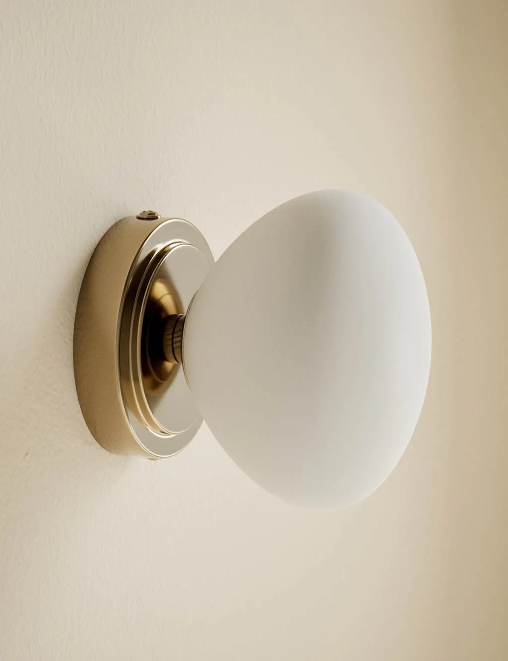 M&S Metal Soft Organic Form Wall Light Antique Brass