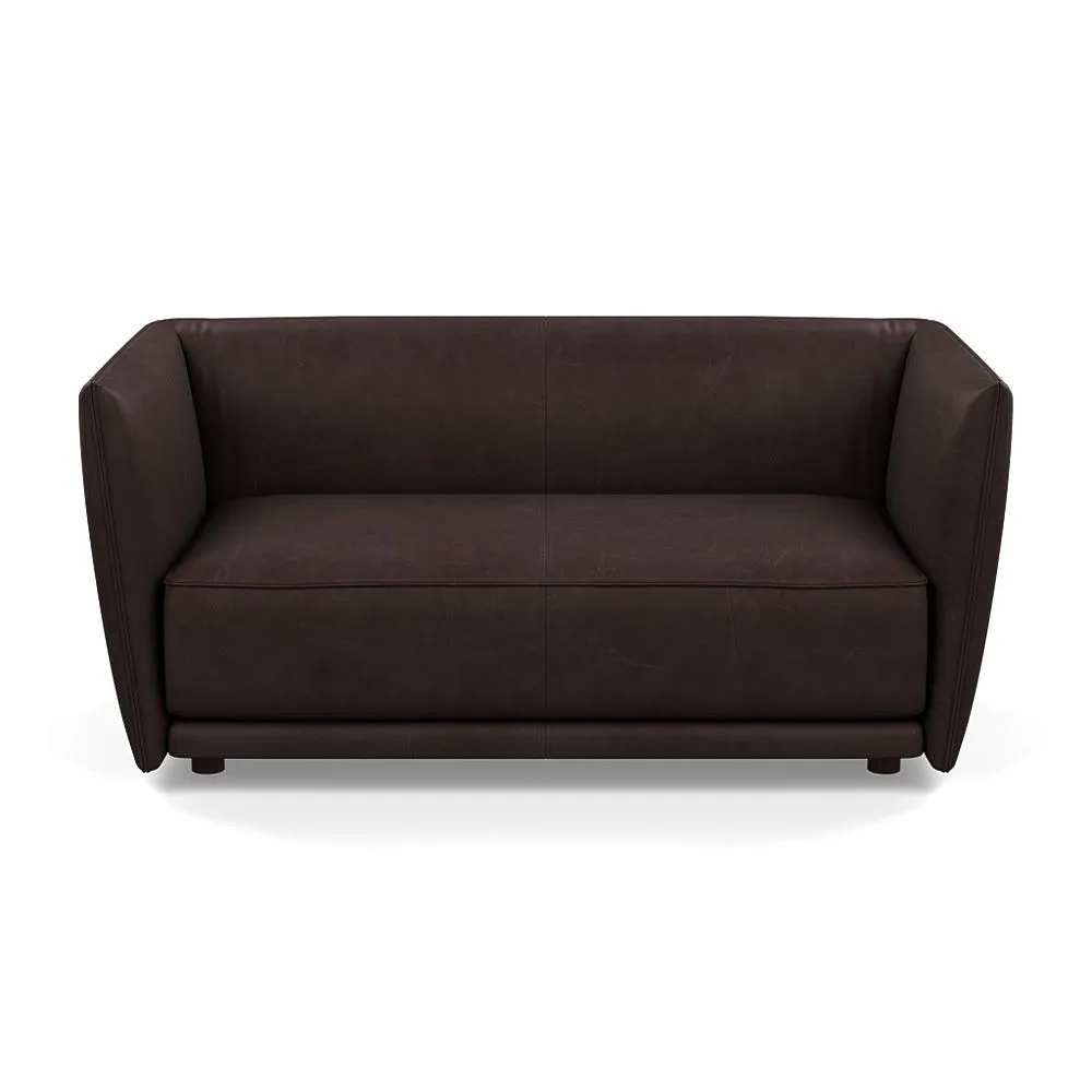 Heal's Valley 2 Seater Sofa Hertiage Dark Walnut Walnut Stain Feet 1