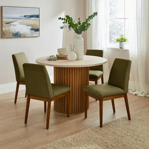 Cassie Set of 2 Dining Chairs, Fabric 2